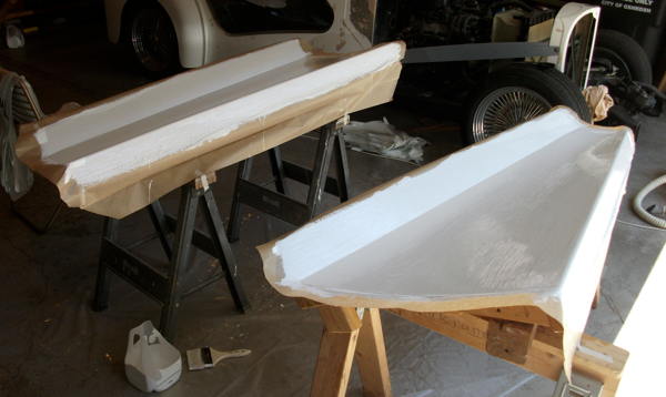 Hood top panels - gelcoat