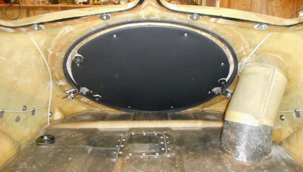 upholstered inner hatch panel