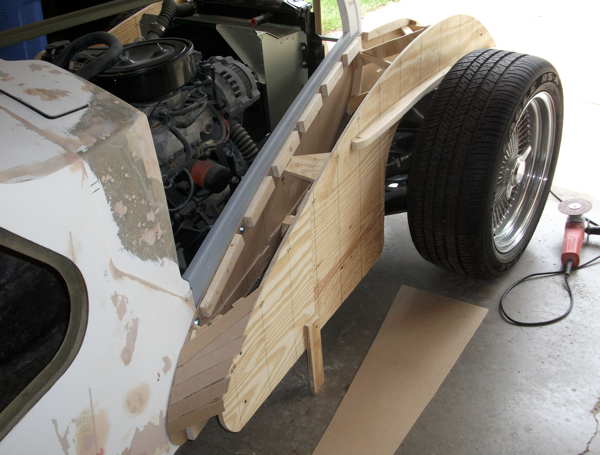 Front fender plywood