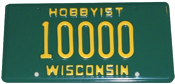 Wis. plate